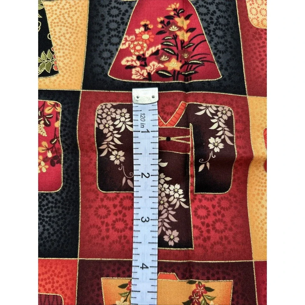 Fabric Lot Quilting Crafts Sewing Art Project Cotton Prints Red Tones 6 Pc